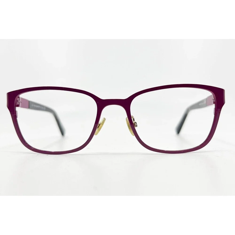 Kate Spade Ninette QJCQ 135 Eyeglasses Purple Gold Spade Womens 49-17